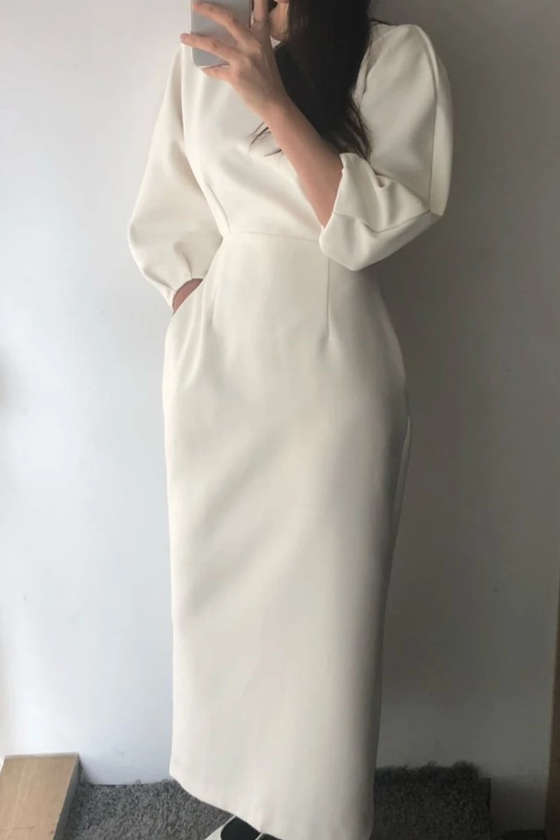 French style early autumn tight buttock dress new women's spring and autumn long skirt with waist closing and slim skirt
French style early autumn tight buttock dress new women's spring and autumn long skirt with waist closing and slim skirt