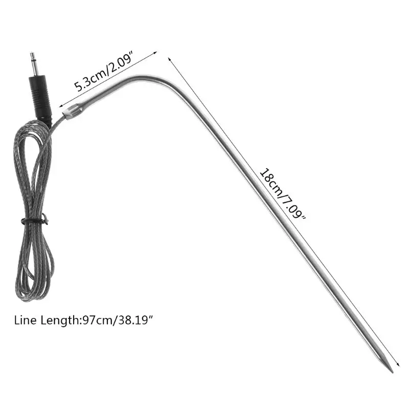 Waterproof Thermometer Hybrid Probe Replacement for Digital Cooking Food Meat Thermometer
Waterproof Thermometer Hybrid Probe Replacement for Digital Cooking Food Meat Thermometer