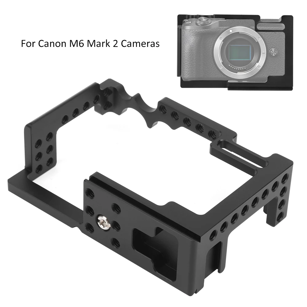 Metal Camera Cage Protection Cover with Cold Shoe Mount Fit for Canon M6 Mark 2 Camerasmetal
Metal Camera Cage Protection Cover with Cold Shoe Mount Fit for Canon M6 Mark 2 Camerasmetal
