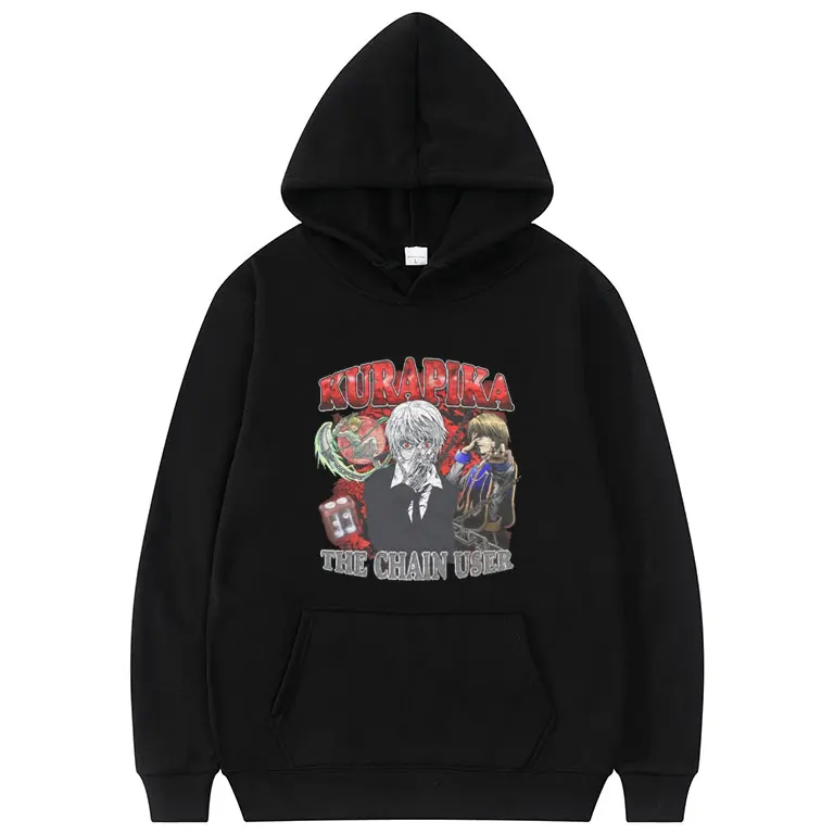 Japanese Harajuku Anime HUNTER×HUNTER Hoodie Kurapika The Chain User Graphics Print Hoodies Men Women Fashion Cartoon Sweatshirt
Japanese Harajuku Anime HUNTER×HUNTER Hoodie Kurapika The Chain User Graphics Print Hoodies Men Women Fashion Cartoon Sweatshirt