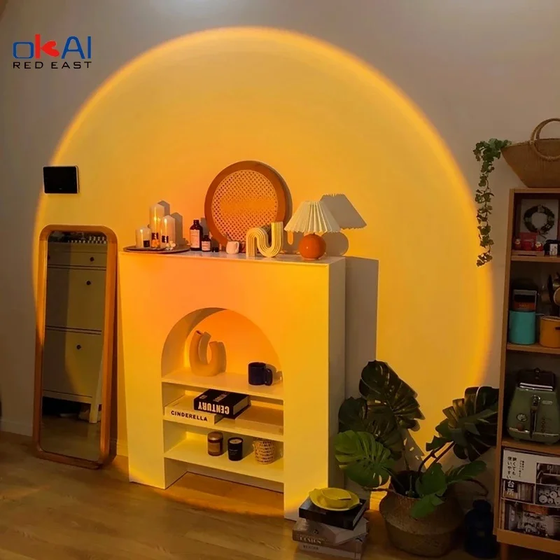 Sunset Projection Night Lights Live Broadcast Background Romanti Galaxy Projector Atmosphere Rainbow Lamp Decoration for Bedroom
Sunset Projection Night Lights Live Broadcast Background Romanti Galaxy Projector Atmosphere Rainbow Lamp Decoration for Bedroom