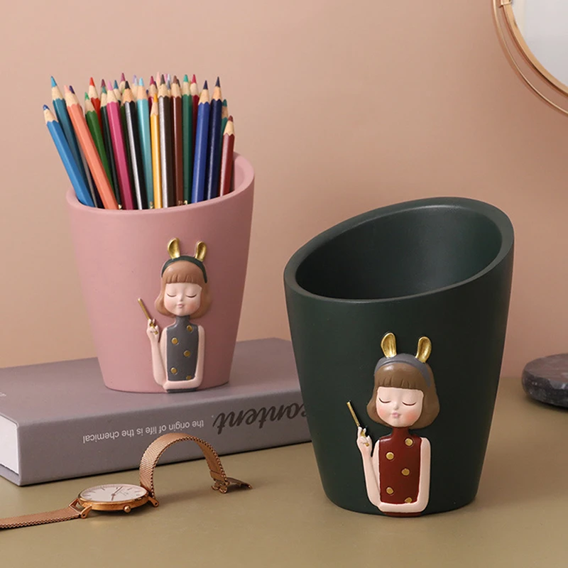 Resin Storage Tube Beautiful Girl Desktop Storage Shelf Makeup Brush Storage Ornaments Creative Home Bedroom Office Decorative
Resin Storage Tube Beautiful Girl Desktop Storage Shelf Makeup Brush Storage Ornaments Creative Home Bedroom Office Decorative
