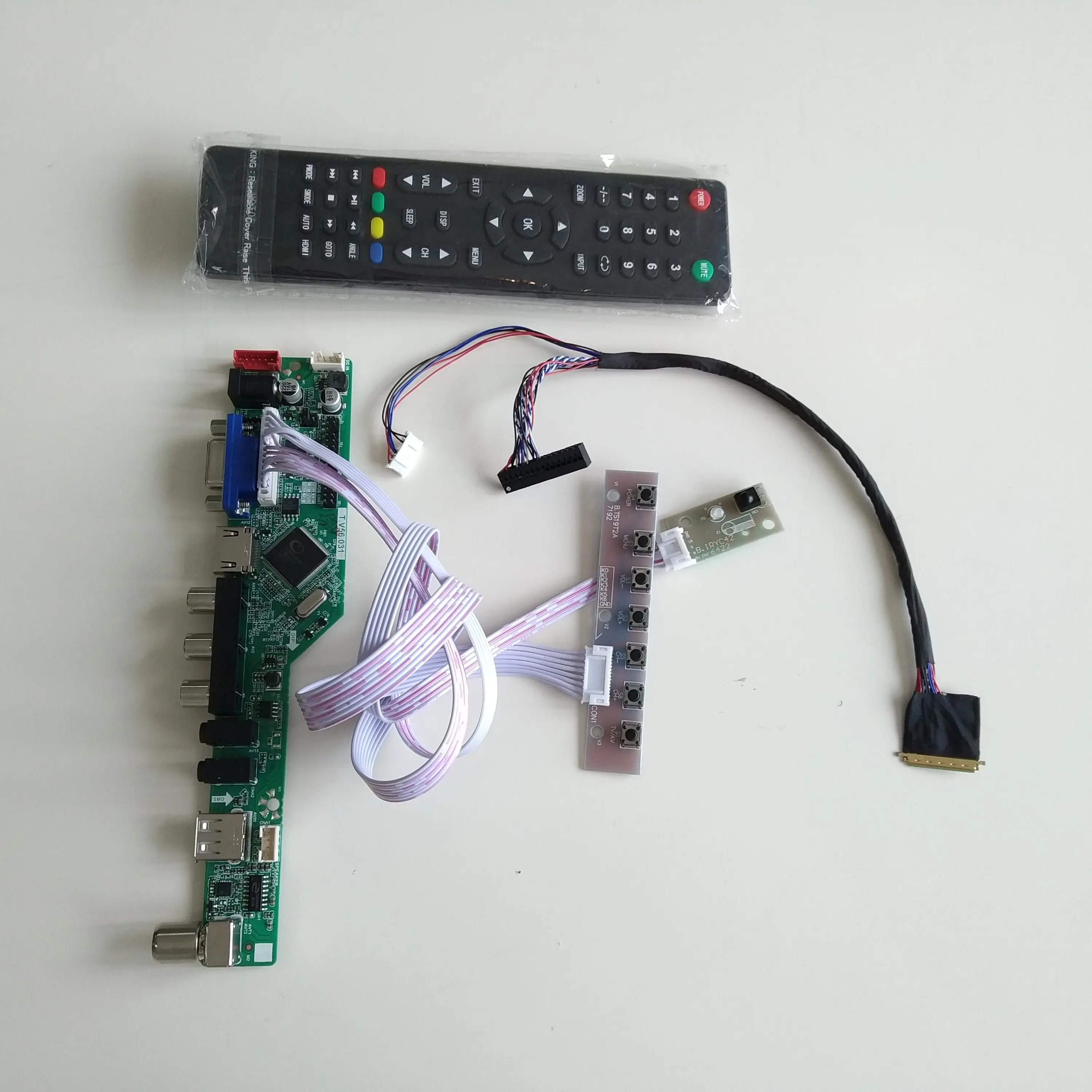 TV AV VGA USB AUDIO LCD LED Controller Board kit display For N156BGE-L21 1366X768 panel Screen monitor
TV AV VGA USB AUDIO LCD LED Controller Board kit display For N156BGE-L21 1366X768 panel Screen monitor