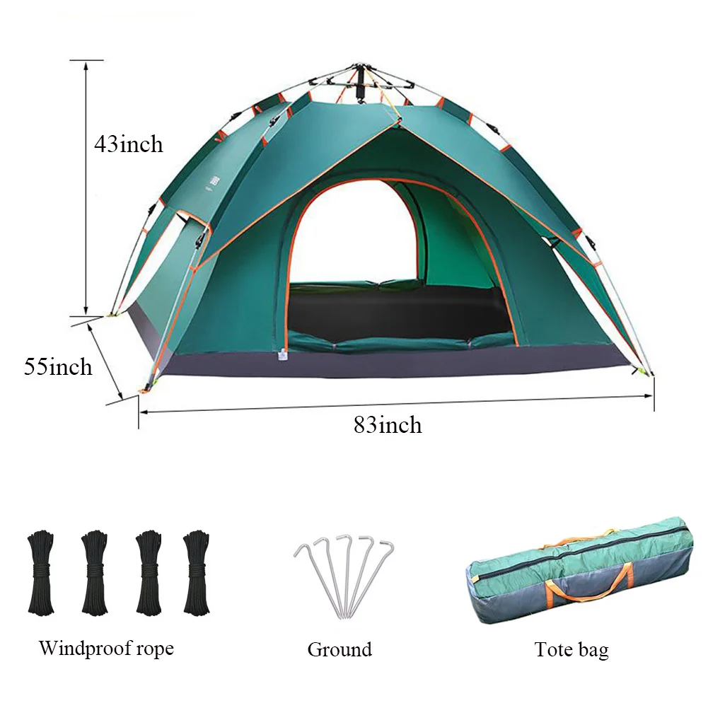 Automatic Camping Tent 1-2 Person Family Tent Double Layer Instant Setup Awning Outdoor Protable Backpacking Hiking Travel
Automatic Camping Tent 1-2 Person Family Tent Double Layer Instant Setup Awning Outdoor Protable Backpacking Hiking Travel
