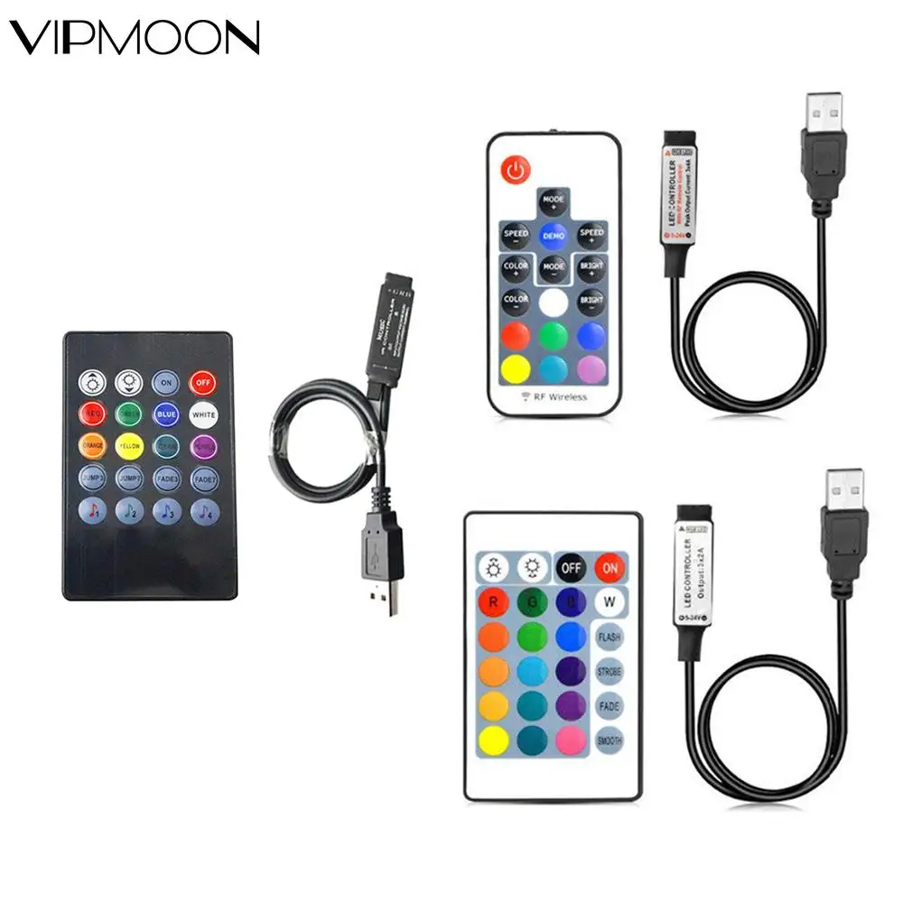 USB-контроллер для светодиодной подсветки 5-24 В инфракрасный Радиочастотный пульт