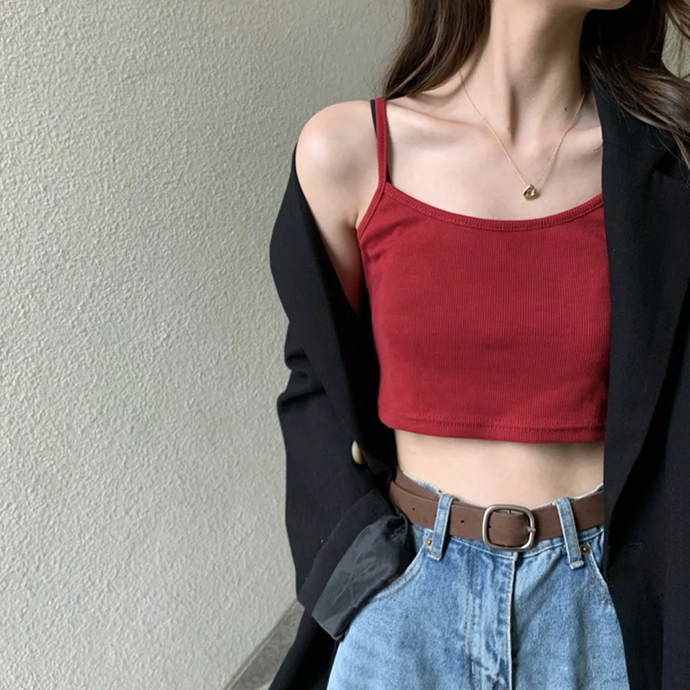 Fashion Women Sexy Solid Summer Camis Crop Top Female Casual Tank Tops Vest Sleeveless Cool Streetwear Club High Street
Fashion Women Sexy Solid Summer Camis Crop Top Female Casual Tank Tops Vest Sleeveless Cool Streetwear Club High Street
