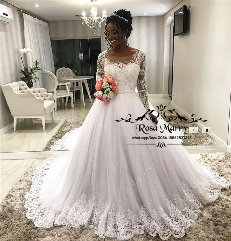 Princess Plus Size Ball Gown Wedding Dresses 2020 Vintage Lace Long Sleeves Puffy Tulle Sequined Muslim Arabic Vestido De Novia
Princess Plus Size Ball Gown Wedding Dresses 2020 Vintage Lace Long Sleeves Puffy Tulle Sequined Muslim Arabic Vestido De Novia