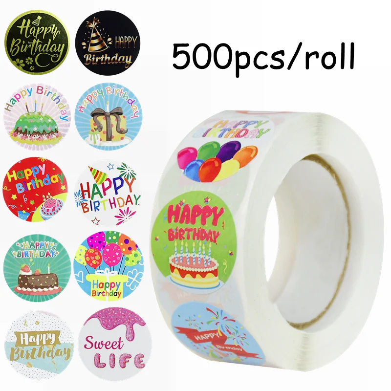 500pcs/roll Round Gift Sealing Sticker Happy Birthday Love Diary Scrapbooking Stickers Festival Birthday Gift Labels Decorations
500pcs/roll Round Gift Sealing Sticker Happy Birthday Love Diary Scrapbooking Stickers Festival Birthday Gift Labels Decorations