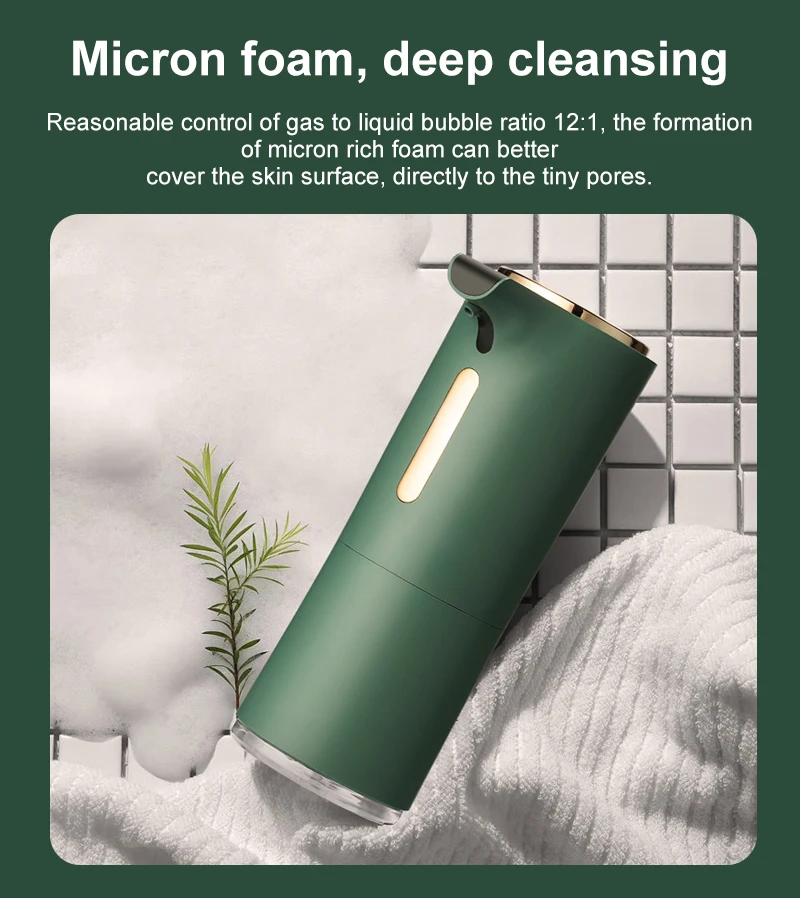 Automatic Induction Foam Sanitizer Soap Dispenser Hand Sanitizer Foam Machine Home Charging Hand Sanitizer Foam Machine
Automatic Induction Foam Sanitizer Soap Dispenser Hand Sanitizer Foam Machine Home Charging Hand Sanitizer Foam Machine