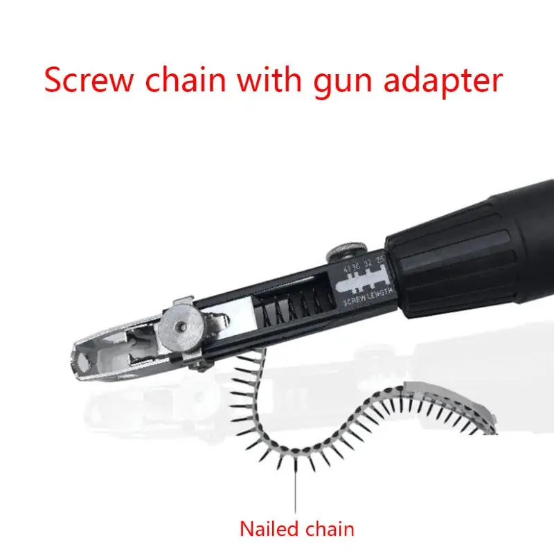 Automatic Electric Woodworking Tool Screwdriver Chain Nail Adapter Power Drill Attachment Household Professional Set HX6C
Automatic Electric Woodworking Tool Screwdriver Chain Nail Adapter Power Drill Attachment Household Professional Set HX6C