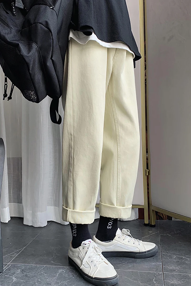2020 Spring And Summer New Youth Popular Couple Straight Jeans Fashion Casual Solid Color Trousers Black / Sky Blue / Khaki
2020 Spring And Summer New Youth Popular Couple Straight Jeans Fashion Casual Solid Color Trousers Black / Sky Blue / Khaki
