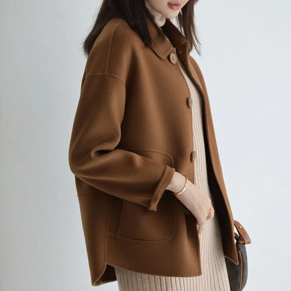 Woolen Coat Women Light Luxury 2021 Spring And Autumn Models Japanese All-match Loose-fitting Ladies Jacket Short Temperament
Woolen Coat Women Light Luxury 2021 Spring And Autumn Models Japanese All-match Loose-fitting Ladies Jacket Short Temperament