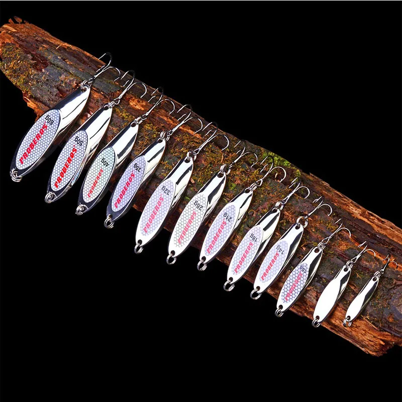 Metal Spoon Spinner Fishing Lure Hard Baits 3g-28g Sequins Noise Paillette with Feather Treble Hook Fishing Tackle
Metal Spoon Spinner Fishing Lure Hard Baits 3g-28g Sequins Noise Paillette with Feather Treble Hook Fishing Tackle