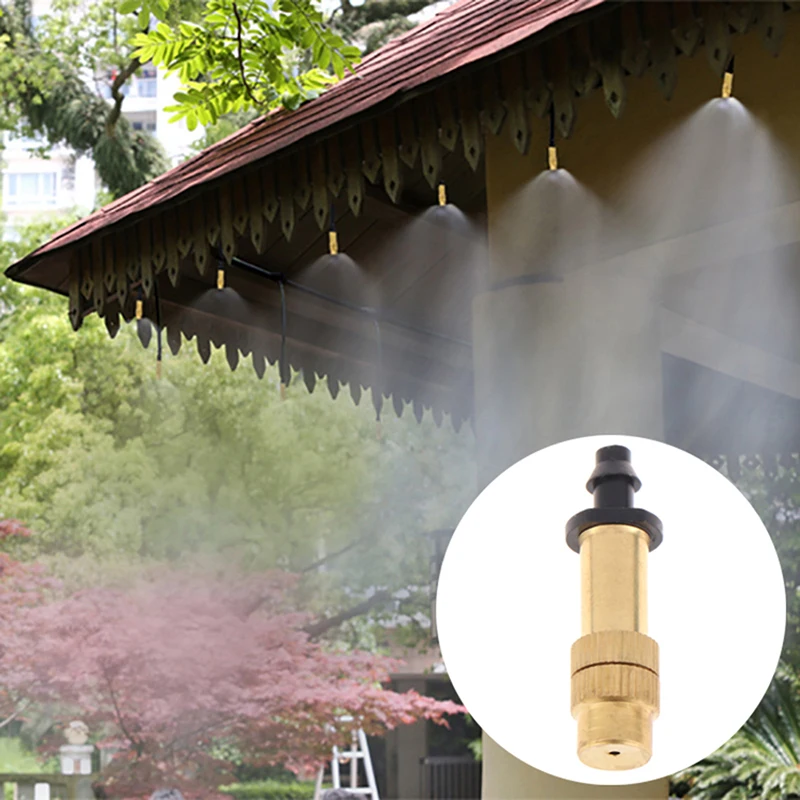 1pcs adjustable Micro Drip Irrigation Misting Brass Nozzle Garden Spray Cooling Parts
1pcs adjustable Micro Drip Irrigation Misting Brass Nozzle Garden Spray Cooling Parts