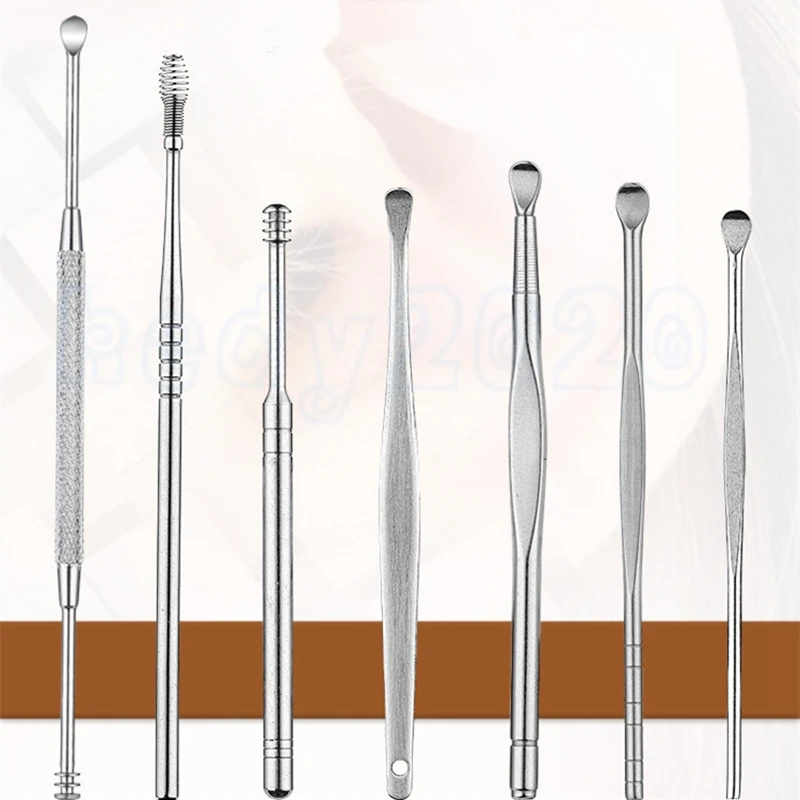 10set(7pcs/1set)Ear Wax Pickers set Stainless Steel Earpick Wax Remover Curette Ear Cleaner Spoon Care Ear Clean
10set(7pcs/1set)Ear Wax Pickers set Stainless Steel Earpick Wax Remover Curette Ear Cleaner Spoon Care Ear Clean