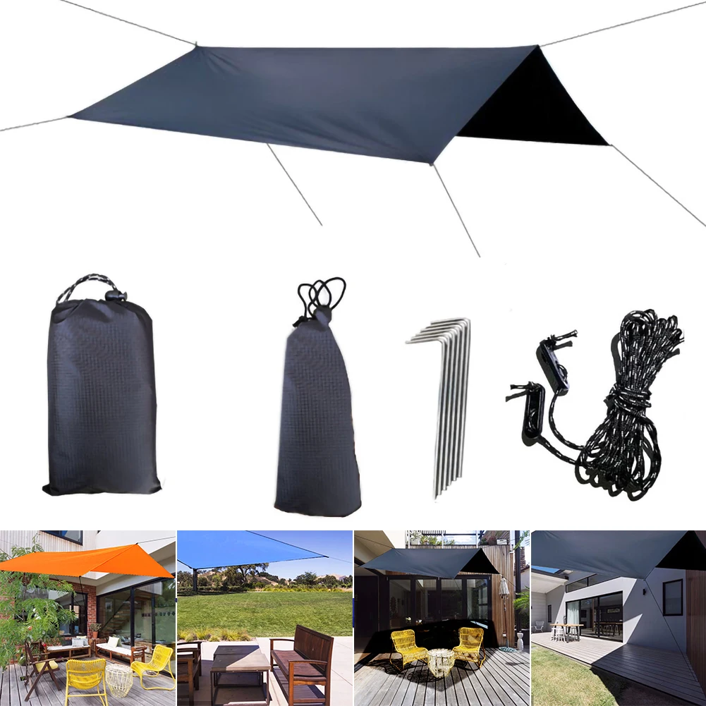3x3m Sun Shelter Awning Tent Tarp Outdoor Camping Rain Fly Anti Uv Protection Fabric Beach Shade Sunshade Canopy High Quality
3x3m Sun Shelter Awning Tent Tarp Outdoor Camping Rain Fly Anti Uv Protection Fabric Beach Shade Sunshade Canopy High Quality