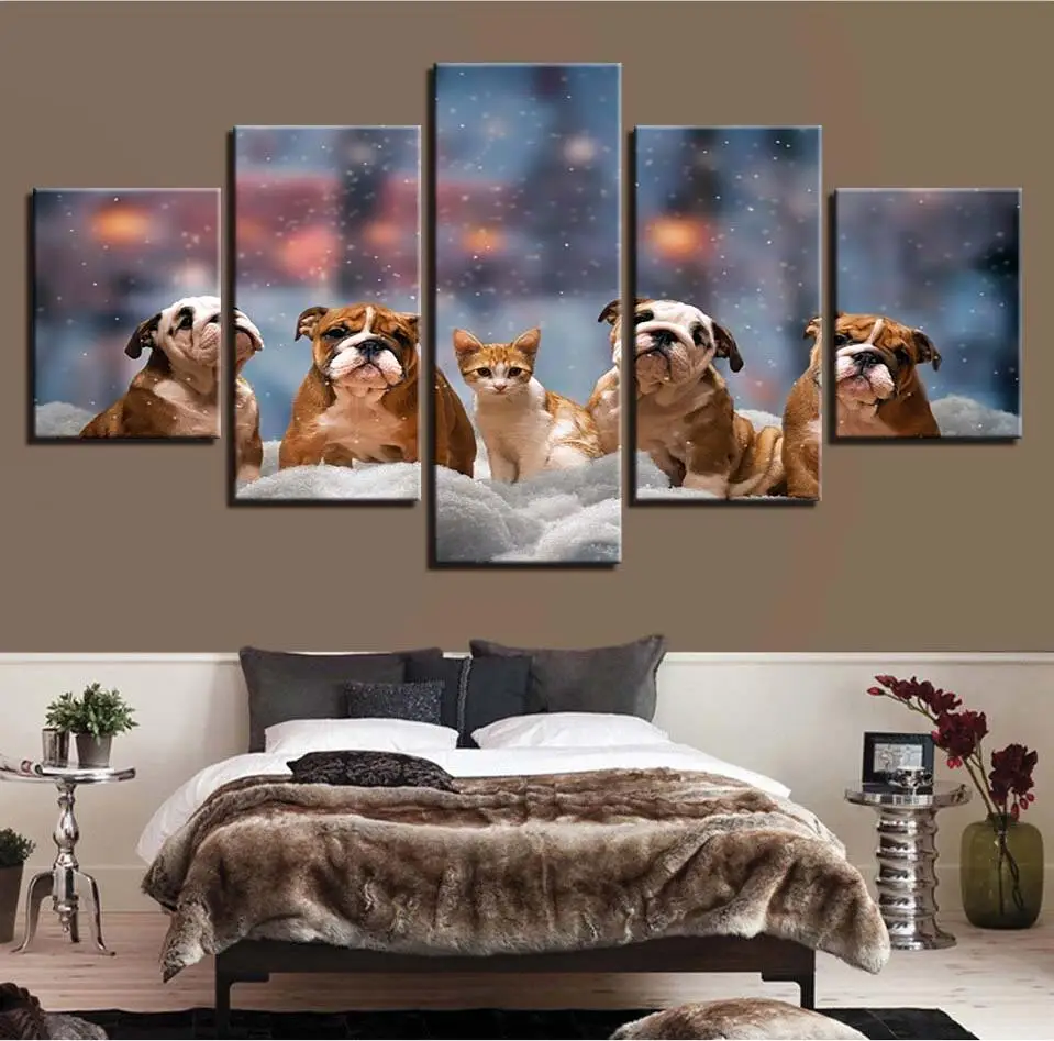 Modern Brand New Pictures Home Decor Canvas Posters 5 Pieces Animal Paintings Living Room HD Abstract Prints Wall Art Framework
Modern Brand New Pictures Home Decor Canvas Posters 5 Pieces Animal Paintings Living Room HD Abstract Prints Wall Art Framework