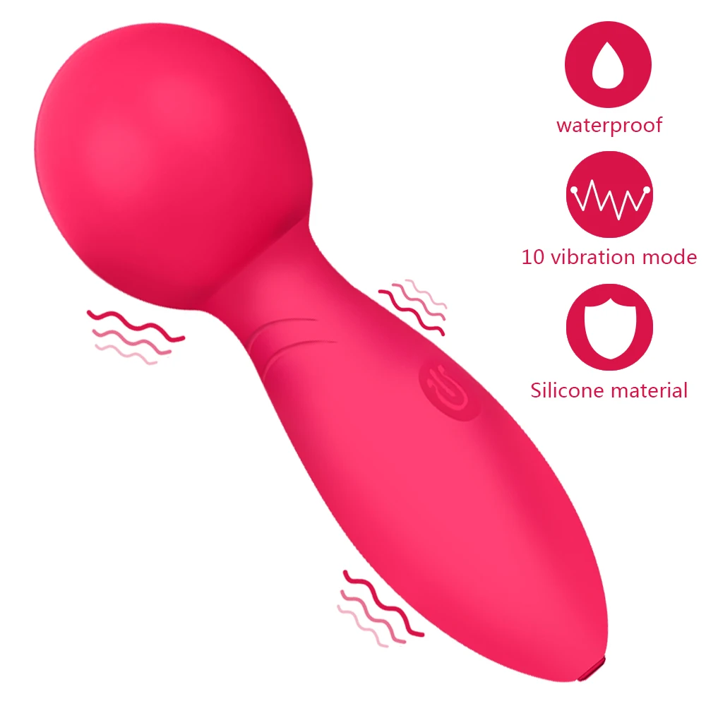 

OLO вагинальный стимулятор клитора маленькая и портативная Мини AV палка 10 частоты точка G сильная мастурбация фаллоимитатор вибратор