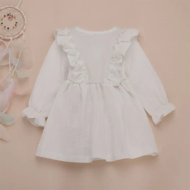 Toddler Kids Baby Girl Cotton Linen Party Casual Dress Casual Long Sleeve Children Girl Clothes Sundress
Toddler Kids Baby Girl Cotton Linen Party Casual Dress Casual Long Sleeve Children Girl Clothes Sundress