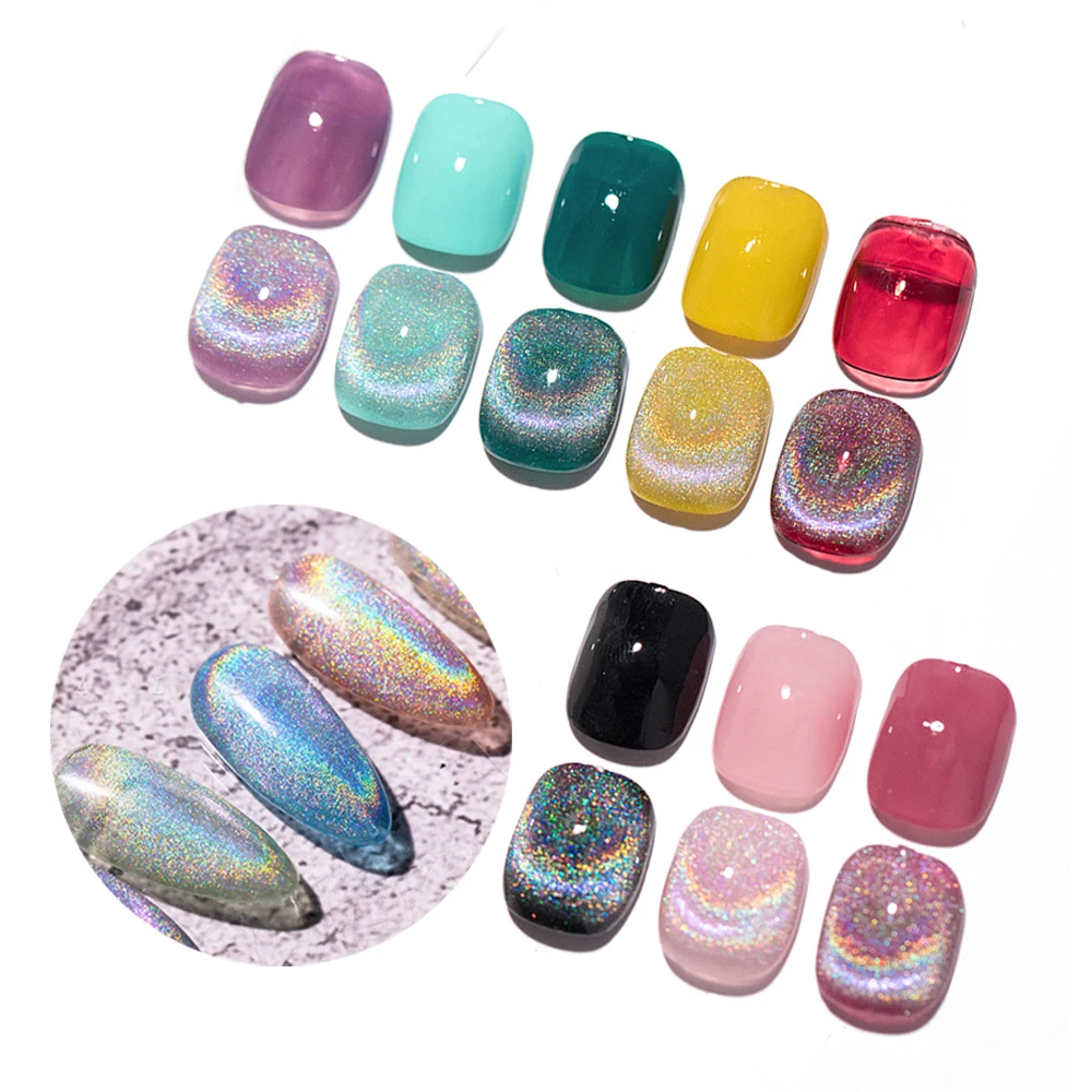 8ml Laser Rainbow Cat Eye Gel Nail Polish Dazzling Spar Nail Gel UV Gel Soak Off UV LED Nail Lacquer Colorful Gel Varnish
8ml Laser Rainbow Cat Eye Gel Nail Polish Dazzling Spar Nail Gel UV Gel Soak Off UV LED Nail Lacquer Colorful Gel Varnish