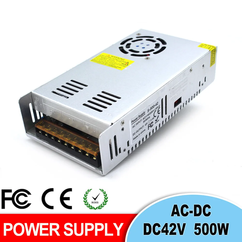 DC42V 11.9A 500 Вт драйвер импульсного источника питания AC 110 220 В вход в DC 42 SMPS для ЧПУ