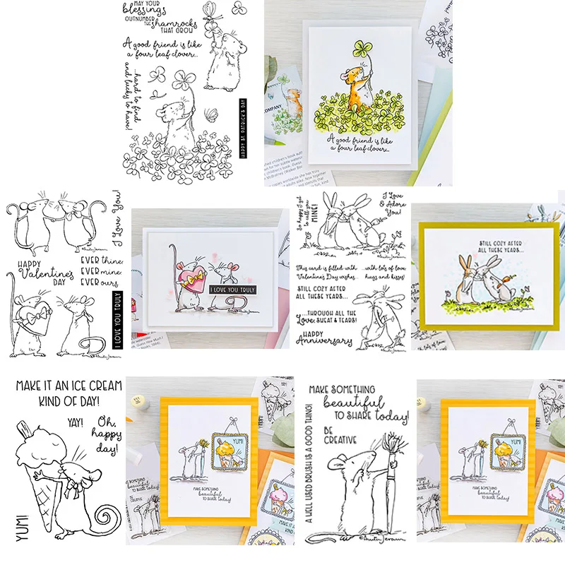 Be Creative Lots Of Love Leaf Clover Ice Cream Mice Rabbit Stamps And Dies Set for DIY Scrapbooking Paper Cards Crafts 2021 New
Be Creative Lots Of Love Leaf Clover Ice Cream Mice Rabbit Stamps And Dies Set for DIY Scrapbooking Paper Cards Crafts 2021 New