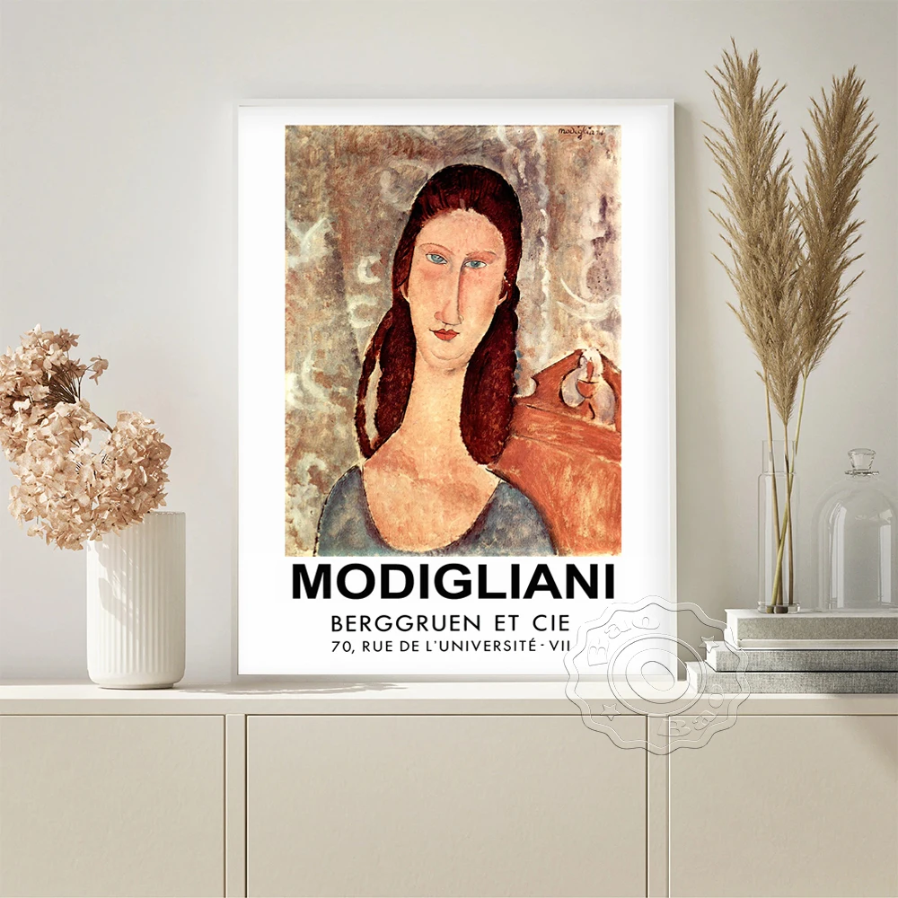 Amedeo Modigliani Expressionism Exhibition Museum Poster Retro Wall Art Canvas Painting Girl Portrait Wall Stickers Home Decor
Amedeo Modigliani Expressionism Exhibition Museum Poster Retro Wall Art Canvas Painting Girl Portrait Wall Stickers Home Decor