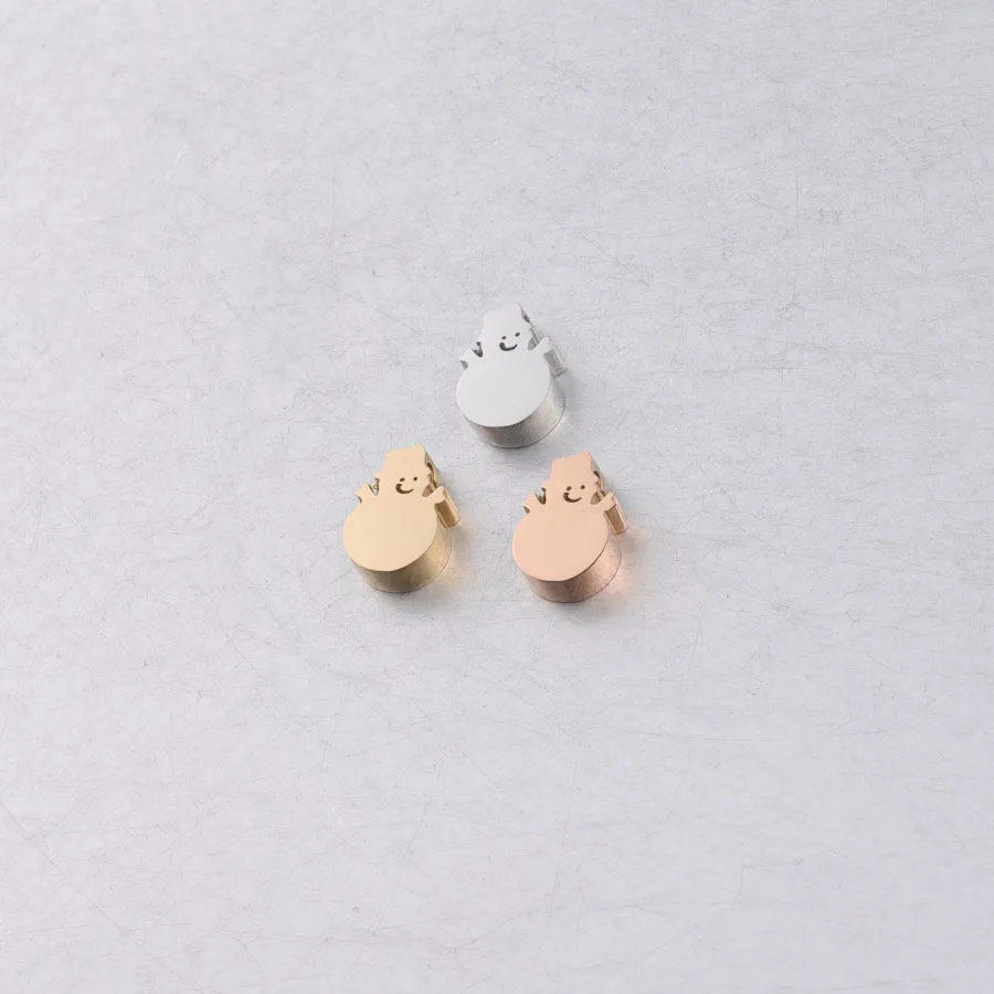 50pc Mirror Polish 1.8mm Small Hole Bead Stainless Steel 7*10mm Mini Snowman Bead Charms Necklace DIY Handmade Beads Wholesale
50pc Mirror Polish 1.8mm Small Hole Bead Stainless Steel 7*10mm Mini Snowman Bead Charms Necklace DIY Handmade Beads Wholesale