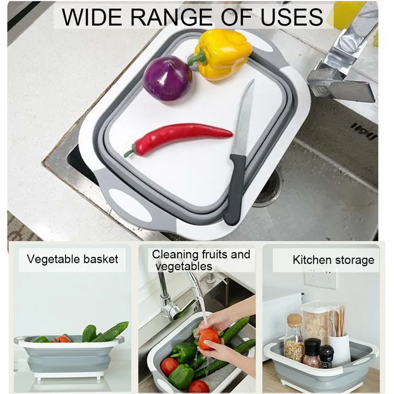 Multifunction Kitchen Collapsible Cutting Board Dish Tub 3 In 1 Folding Sink Drain Basket Travel Outdoor Camp Portable Basins
Multifunction Kitchen Collapsible Cutting Board Dish Tub 3 In 1 Folding Sink Drain Basket Travel Outdoor Camp Portable Basins
