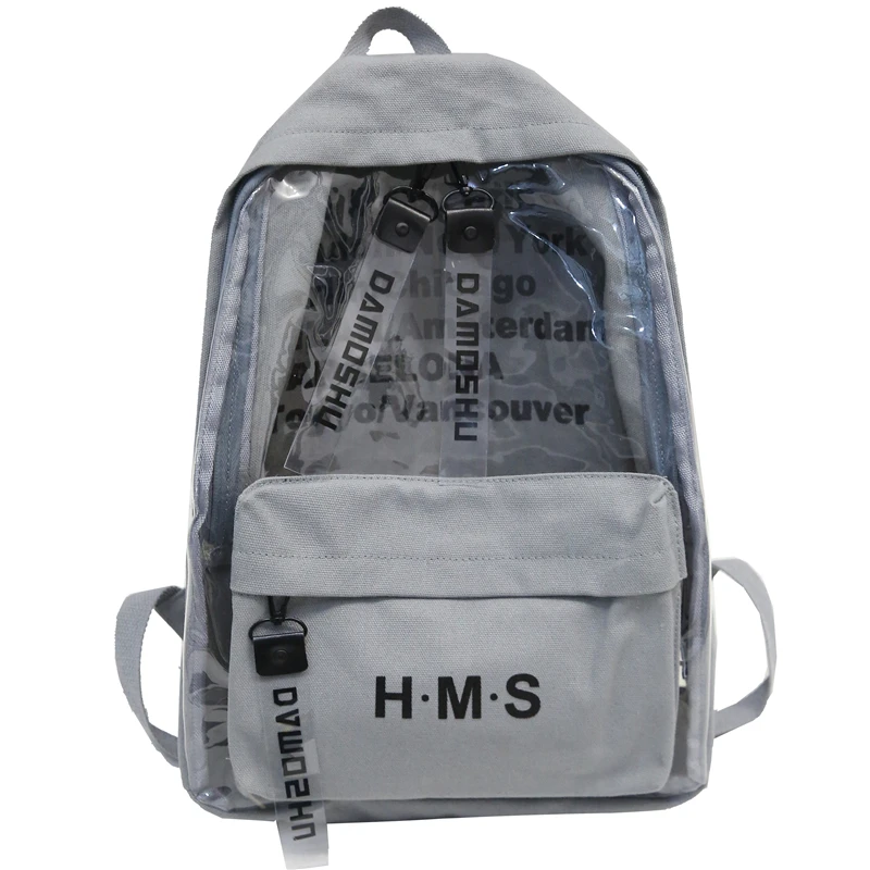 HOT Original Design Schoolbag Ulzzang Female Bag Casual Junior High School Student Transparent PVC Letter Unique Design Backpack
HOT Original Design Schoolbag Ulzzang Female Bag Casual Junior High School Student Transparent PVC Letter Unique Design Backpack