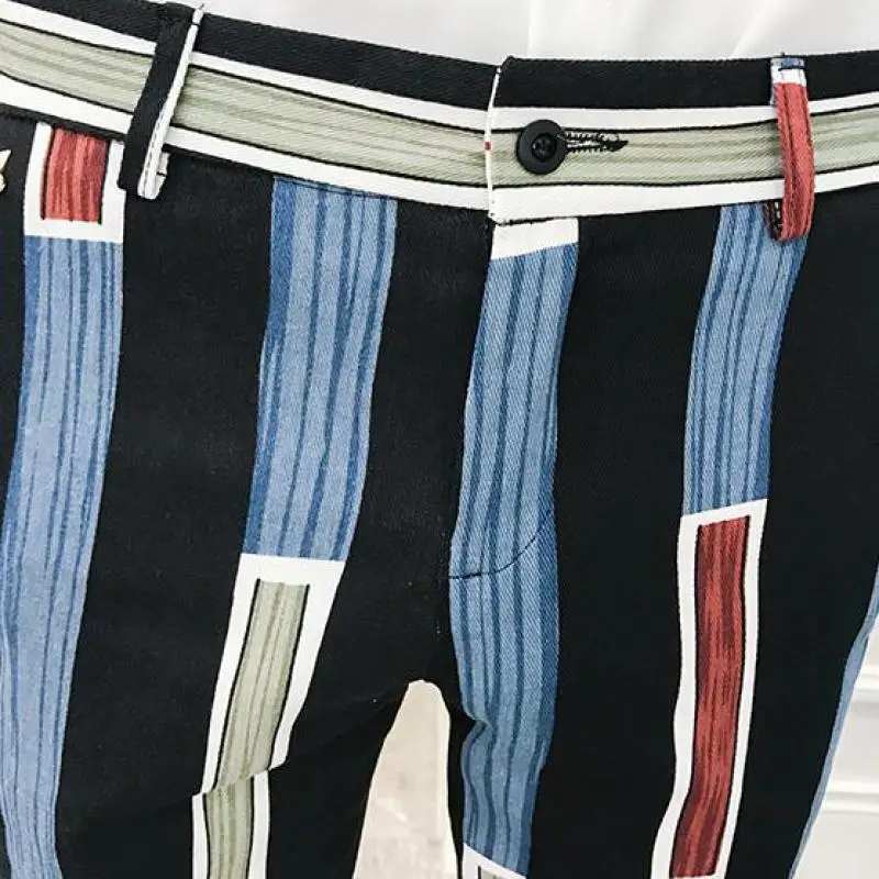 Color Block Pants Slim Fit Casual Streetwear Formal Men Skinny Suit Pant Striped Fashion Cotton Dress Pant For Men Ankle Length
Color Block Pants Slim Fit Casual Streetwear Formal Men Skinny Suit Pant Striped Fashion Cotton Dress Pant For Men Ankle Length