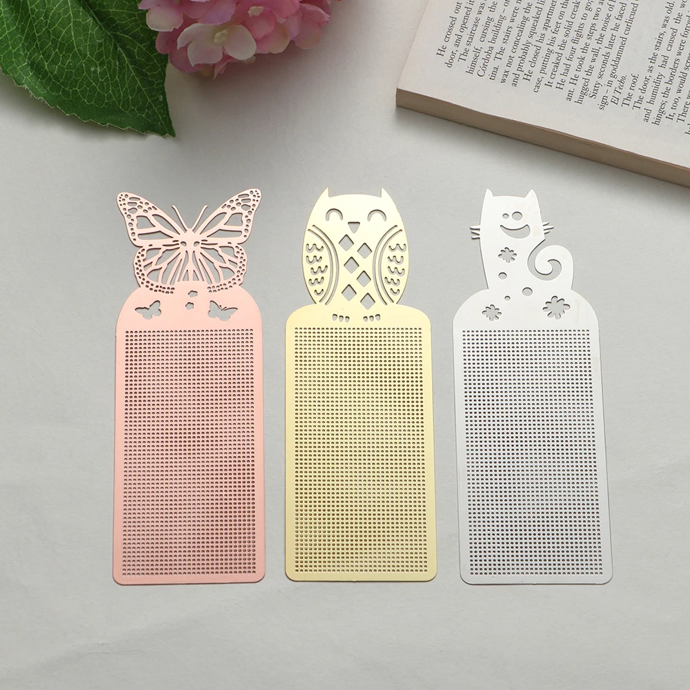 Cute Exquisite Butterfly/Owl/Leaves/Cat Metal Cross-Stitching Bookmark Kit DIY Cross Stitch Needlework Craft Embroidery Bookmark
Cute Exquisite Butterfly/Owl/Leaves/Cat Metal Cross-Stitching Bookmark Kit DIY Cross Stitch Needlework Craft Embroidery Bookmark