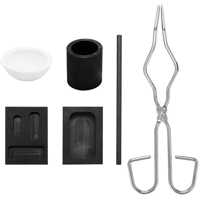 6PCS Heat Resistant Smelting Gold Silver Furnace Kit Scrap Jewelry Metal Gold Melting Refining Forge Set Graphite Foundry Crucib
6PCS Heat Resistant Smelting Gold Silver Furnace Kit Scrap Jewelry Metal Gold Melting Refining Forge Set Graphite Foundry Crucib