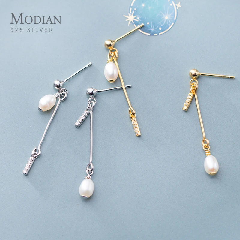 Modian Trendy 925 Sterling Silver Sparkling Zircon Short Stick Pearl Asymmetry Drop Earring for Women Korea Style Fine Jewelry
Modian Trendy 925 Sterling Silver Sparkling Zircon Short Stick Pearl Asymmetry Drop Earring for Women Korea Style Fine Jewelry