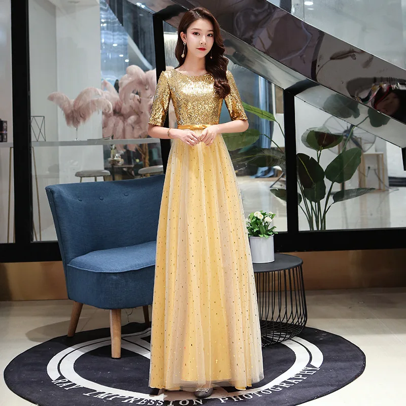 Bling Sequins Pleated Prom Party Dress Gown Mesh Maxi Bandage Belt Cheongsam Sexy Half Sleeve Burgundy Qipao Elegant Vestidos
Bling Sequins Pleated Prom Party Dress Gown Mesh Maxi Bandage Belt Cheongsam Sexy Half Sleeve Burgundy Qipao Elegant Vestidos