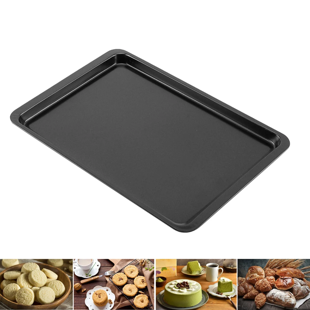 Rectangular Non-Stick Carbon Steel Baking Tray Cookies Bread Cake DIY Oven Shallow Black Muffin Pan Kitchen Supplies Tools
Rectangular Non-Stick Carbon Steel Baking Tray Cookies Bread Cake DIY Oven Shallow Black Muffin Pan Kitchen Supplies Tools