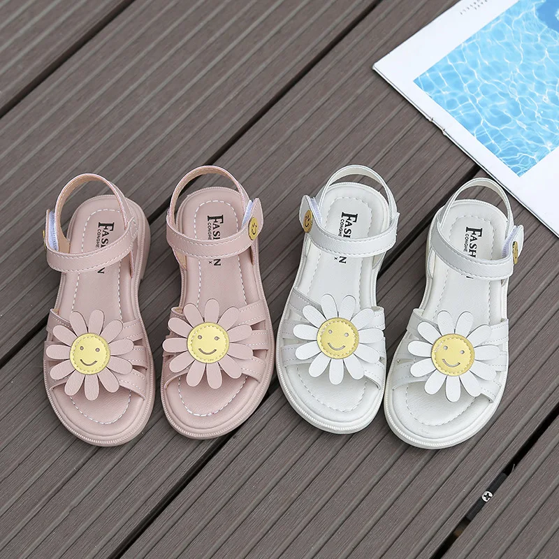2020 Summer Beach Sandals Girls Children Korean Open Toe Hook Loop Strap Shoes sunflower Casual Sandals Kids PU Leather
2020 Summer Beach Sandals Girls Children Korean Open Toe Hook Loop Strap Shoes sunflower Casual Sandals Kids PU Leather
