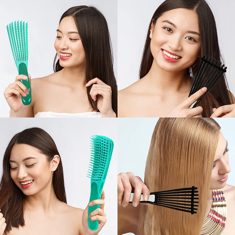 Plastic Hair Brush Scalp Massage Detangler Wet And Dry Curly Comb Women Health Care Reduce Fatigue Hairbrush Styling Tools 
Plastic Hair Brush Scalp Massage Detangler Wet And Dry Curly Comb Women Health Care Reduce Fatigue Hairbrush Styling Tools