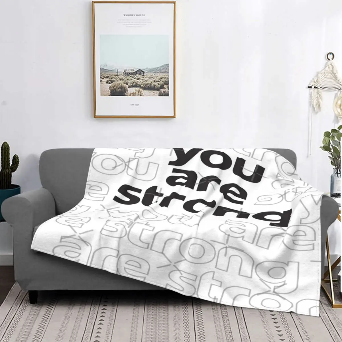 You Are Strong-colcha para cama a cuadros, manta doble de felpa de Anime, colchas para cama
You Are Strong-colcha para cama a cuadros, manta doble de felpa de Anime, colchas para cama