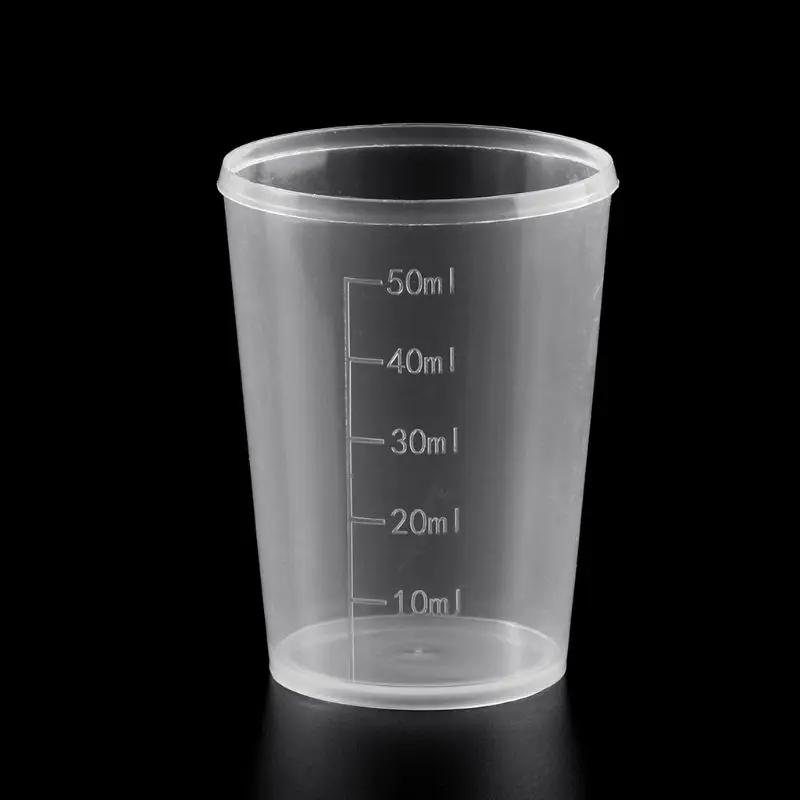 10Pcs 50ml Plastic Laboratory Bottle Lab Test Measuring Container Cups Plastic Liquid Measuring Cups
10Pcs 50ml Plastic Laboratory Bottle Lab Test Measuring Container Cups Plastic Liquid Measuring Cups