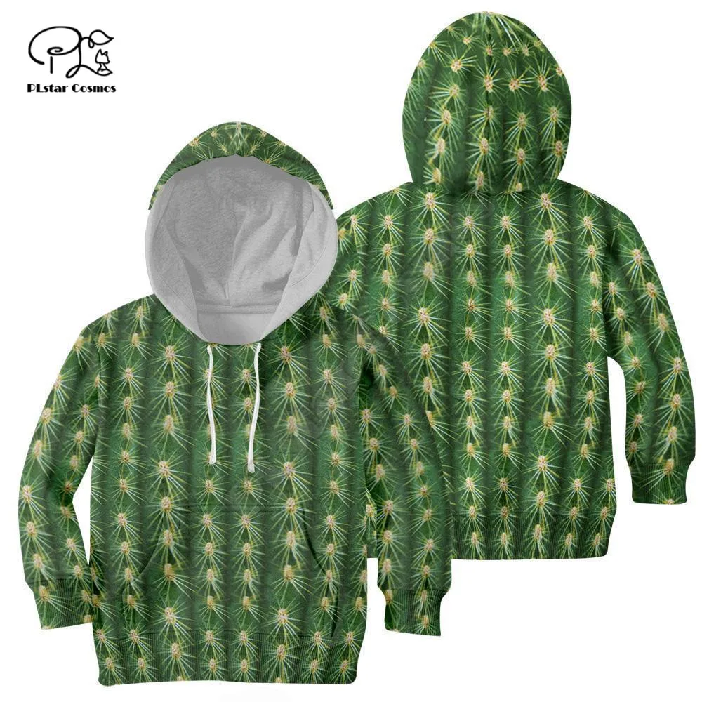 

Amazing Cacti Custom 3d Hoodies Children zipper coat Long Sleeve Pullover Sweatshirt Tracksuit Hooded/pants/family t shirts