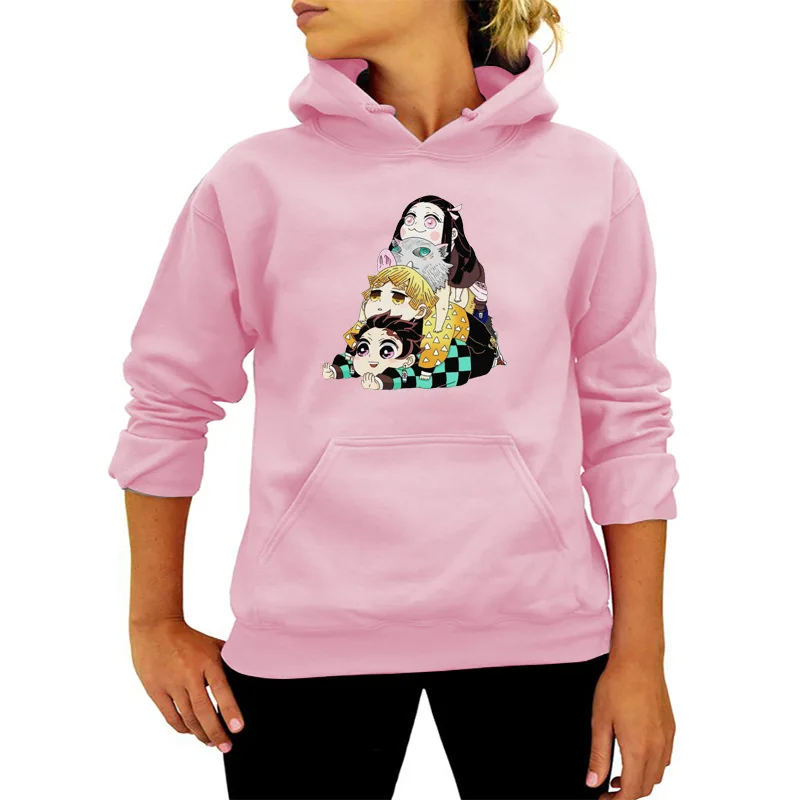 Demon Slayer Printing Cartoon Hoodie Women Anime Streetwear Harajuku Fall/Winter Oversize Clothing New 90s Female Pullover Tops
Demon Slayer Printing Cartoon Hoodie Women Anime Streetwear Harajuku Fall/Winter Oversize Clothing New 90s Female Pullover Tops