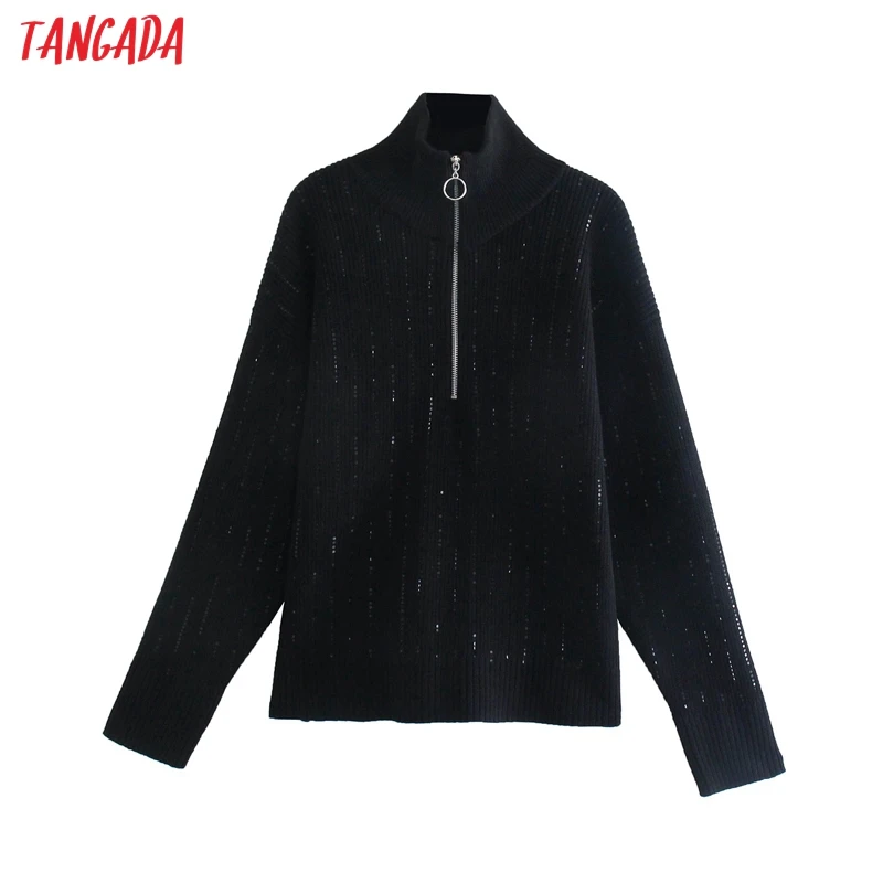 Свитер-водолазка женский оверсайз с бисером, 3N41 
Свитер-водолазка женский оверсайз с бисером, 3N41