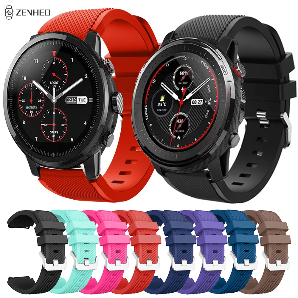 22mm Watch Strap For Xiaomi Huami Amazfit Pace Stratos 3 2 2S/GTR 2 2e/GTR 47mm Silicone Watchband For Samsung Gear S3
22mm Watch Strap For Xiaomi Huami Amazfit Pace Stratos 3 2 2S/GTR 2 2e/GTR 47mm Silicone Watchband For Samsung Gear S3