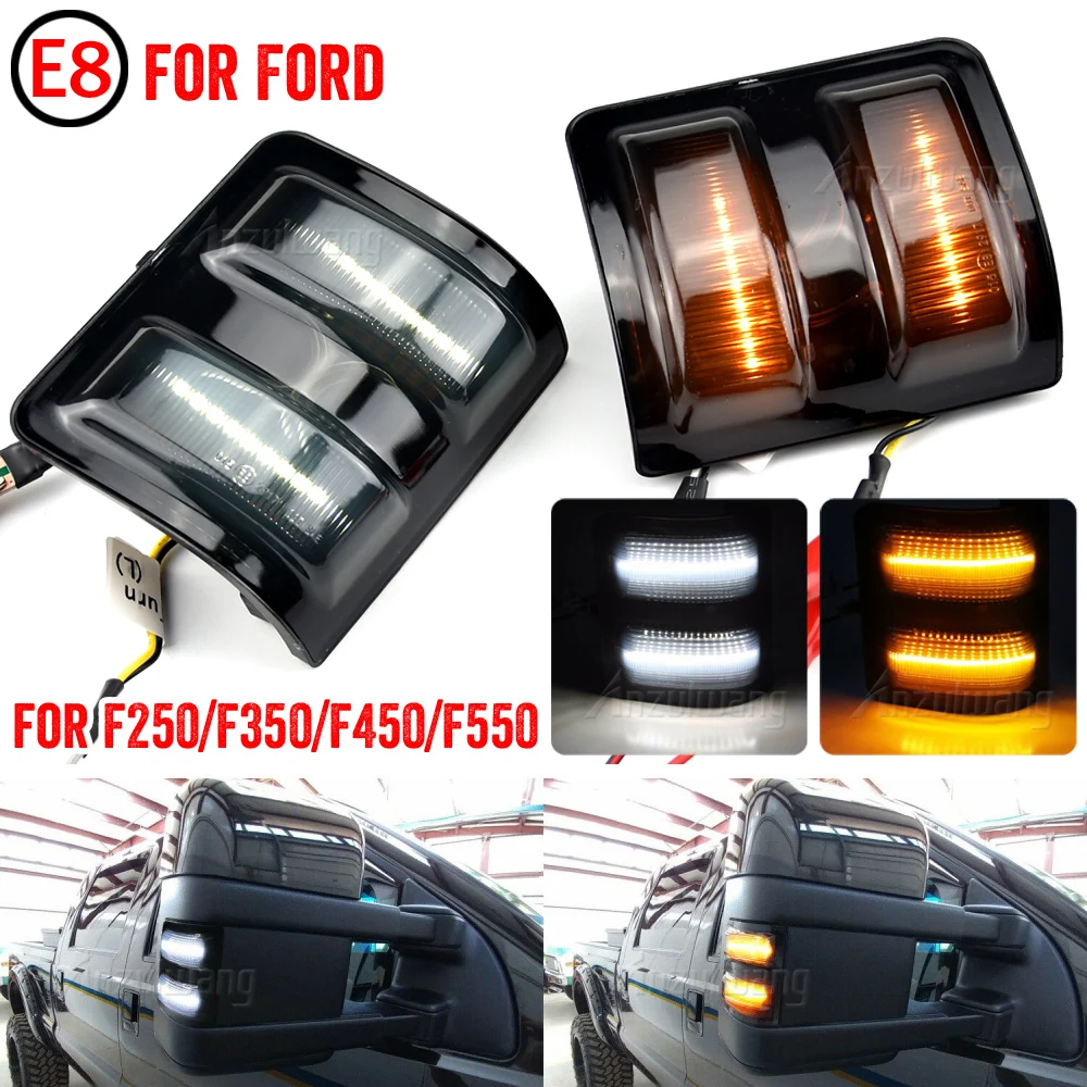 2 Pieces For Ford F250 F350 F450 F550 2008-2016 Dynamic LED Car Light Smoked Lens Amber LED Side Mirror Marker Lamps
2 Pieces For Ford F250 F350 F450 F550 2008-2016 Dynamic LED Car Light Smoked Lens Amber LED Side Mirror Marker Lamps