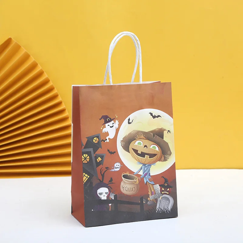 AVEBIEN New Creative Fun Halloween Gift Printing Portable Bag Birthday Shopping Snacks Packaging Paper Bag 
AVEBIEN New Creative Fun Halloween Gift Printing Portable Bag Birthday Shopping Snacks Packaging Paper Bag