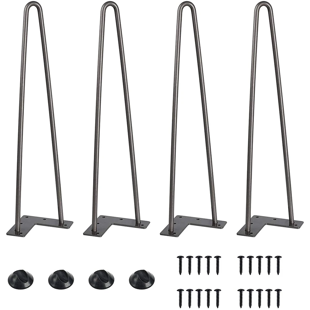 16 Inch Heavy Duty Hairpin Furniture Legs, Metal Home DIY Projects for Nightstand, Coffee Table, Desk, etc with Rubber Floor Pro
16 Inch Heavy Duty Hairpin Furniture Legs, Metal Home DIY Projects for Nightstand, Coffee Table, Desk, etc with Rubber Floor Pro