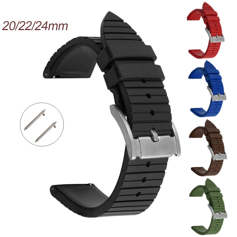 Premium-Grade Fluorine Rubber Watch Strap 20mm 22mm 24mm Bracelet Quick Release Watchband For Each Brand Watches Band for Huawei
Premium-Grade Fluorine Rubber Watch Strap 20mm 22mm 24mm Bracelet Quick Release Watchband For Each Brand Watches Band for Huawei