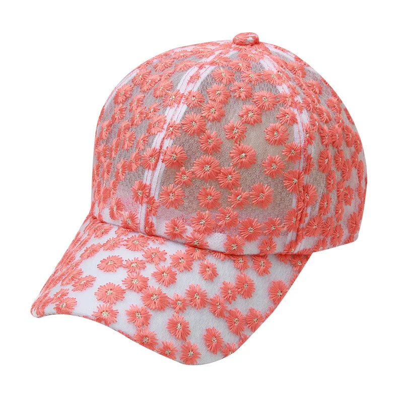 Women's Lace Embroidery Flowers Baseball Caps Breathable Mesh Floral Hat Gorras Summer Cap Snapback Casquette Visor Cap
Women's Lace Embroidery Flowers Baseball Caps Breathable Mesh Floral Hat Gorras Summer Cap Snapback Casquette Visor Cap