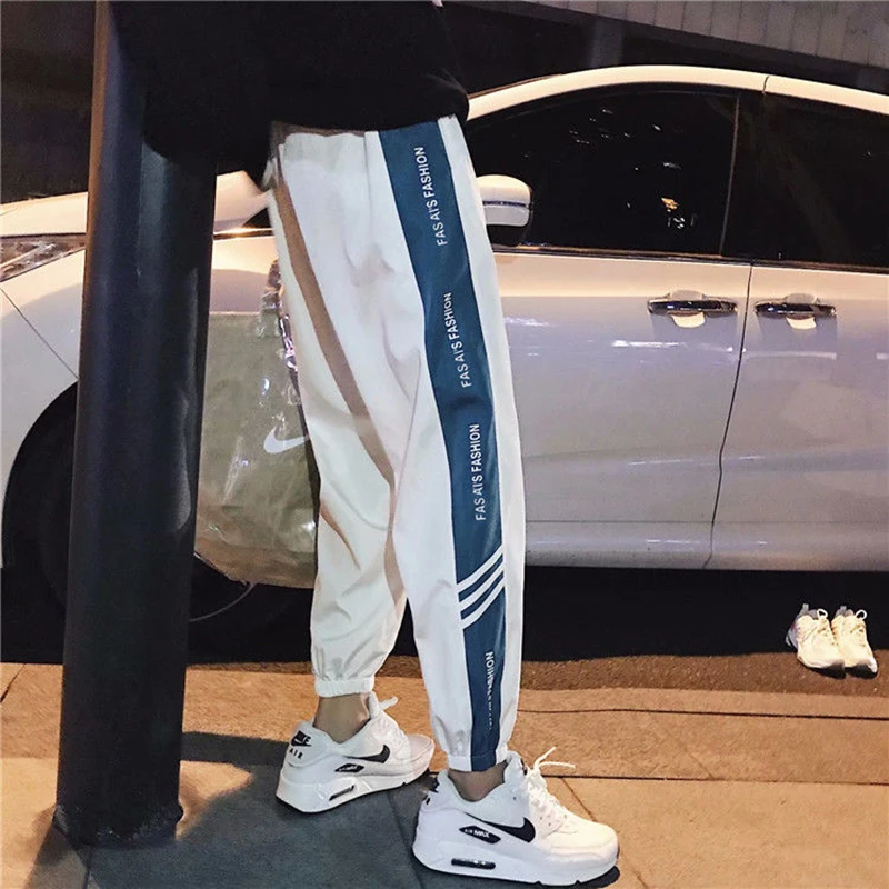 Joggers Men Hip Hop Sweat Pants Men Streetwear Loose Ankle Length Trousers Elastic Waist Casual Black White
Joggers Men Hip Hop Sweat Pants Men Streetwear Loose Ankle Length Trousers Elastic Waist Casual Black White